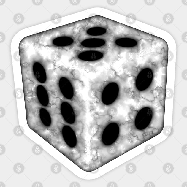 Marble Die (Dice) for Epic Gamers Sticker by SolarCross